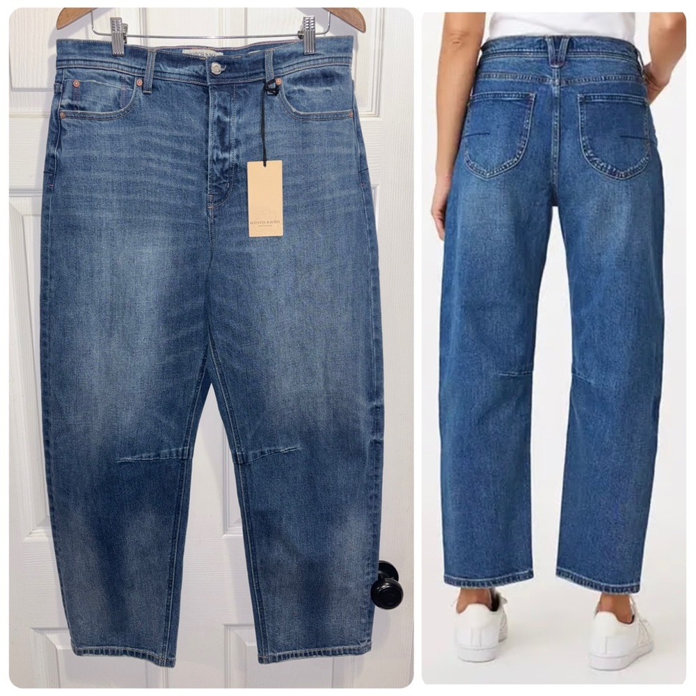 Scotch & Soda The Current High Rise Barrel Leg Jeans Size 30 US 10